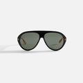 Gucci 61 Sunglass Man Recycled Acetate - Black / Grey