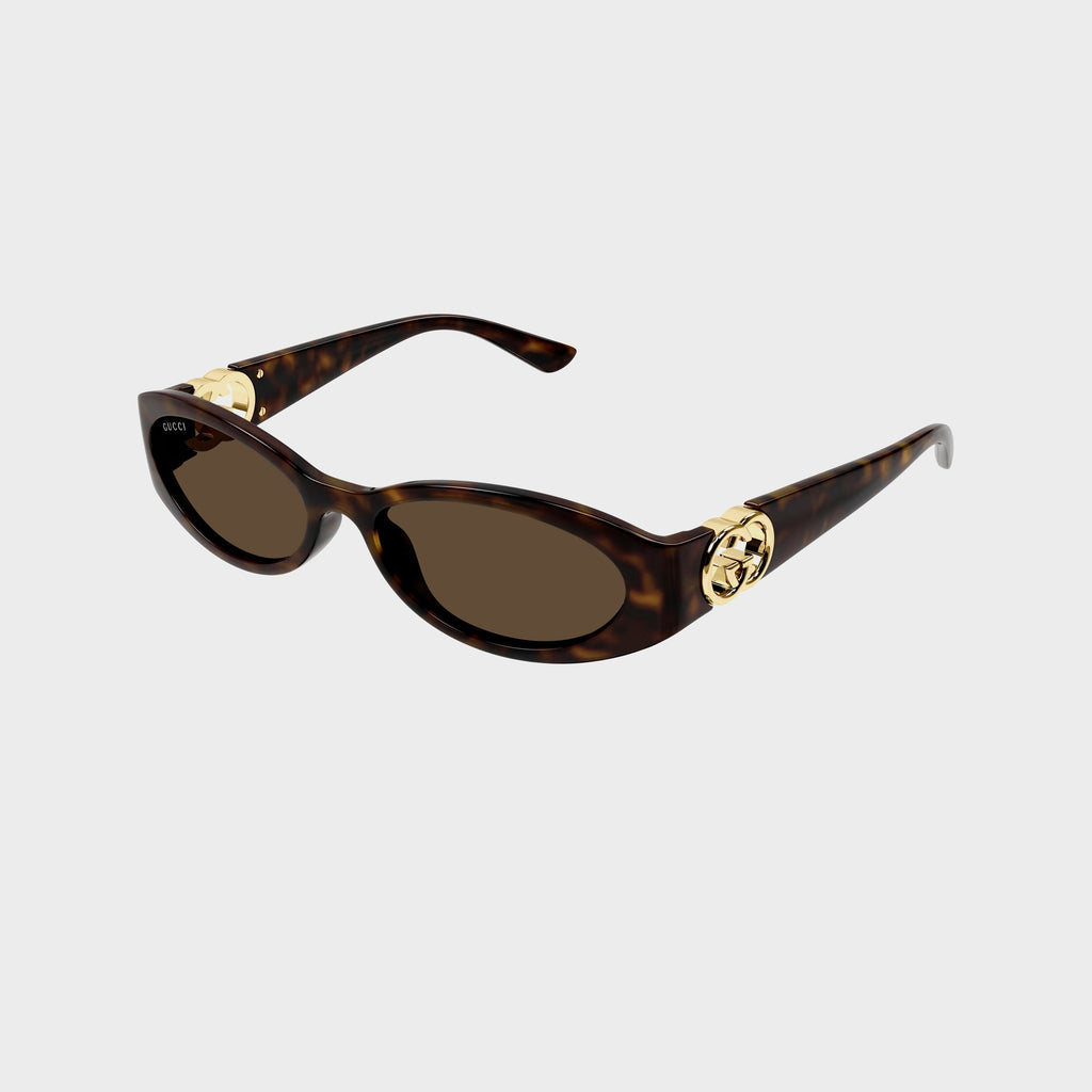 Gucci Eyewear 54 Sunglass - Havana / Brown