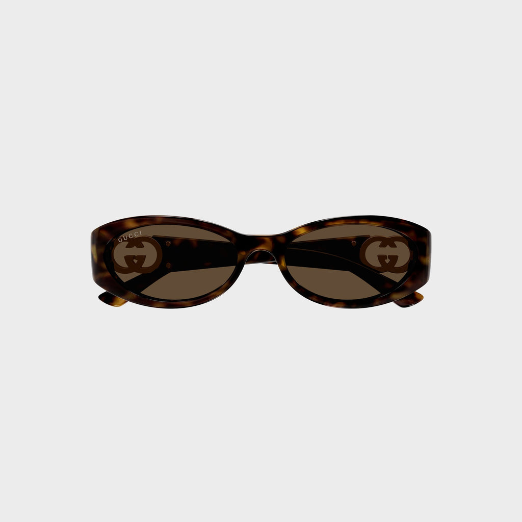 Gucci Eyewear 54 Sunglass - Havana / Brown