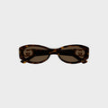 Gucci Eyewear 54 Sunglass - Havana / Brown