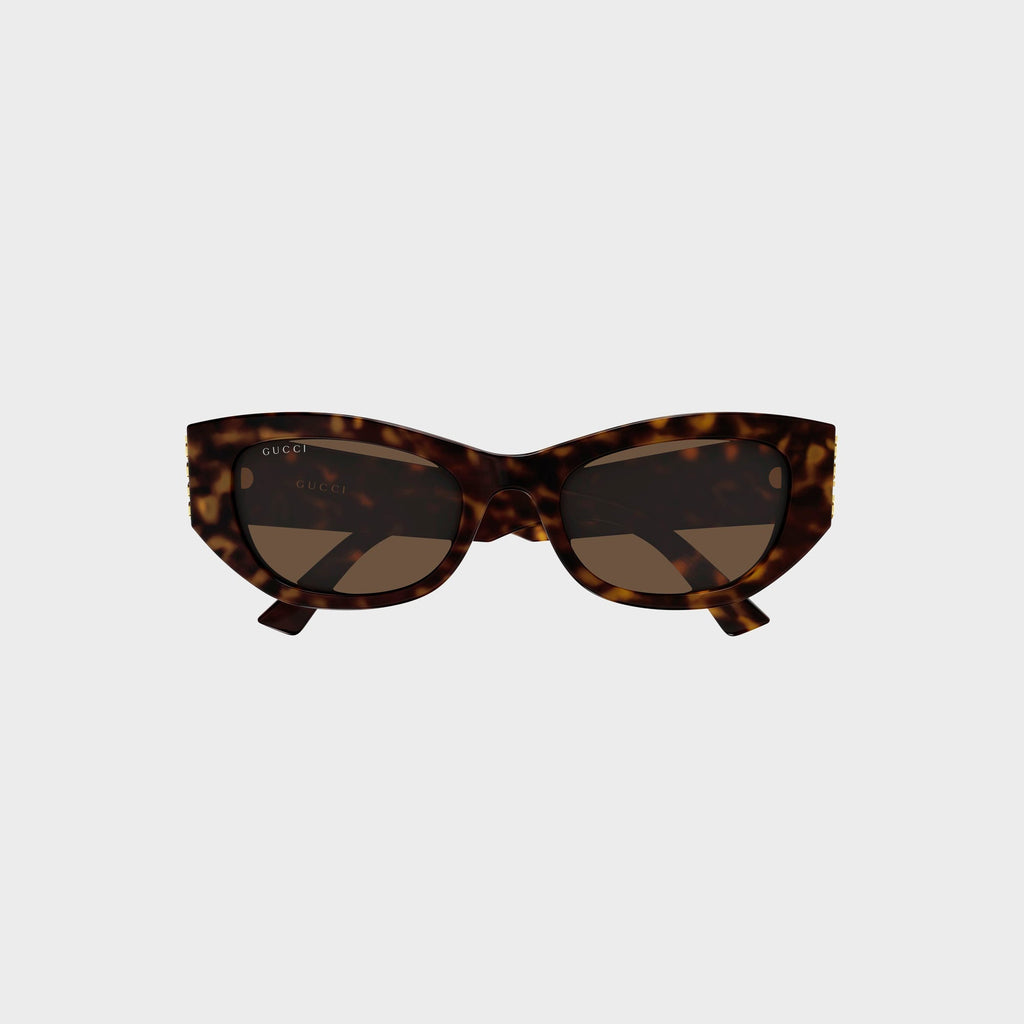 Gucci GG2044SA Cat-Eye Sunglasses - Havana / Brown