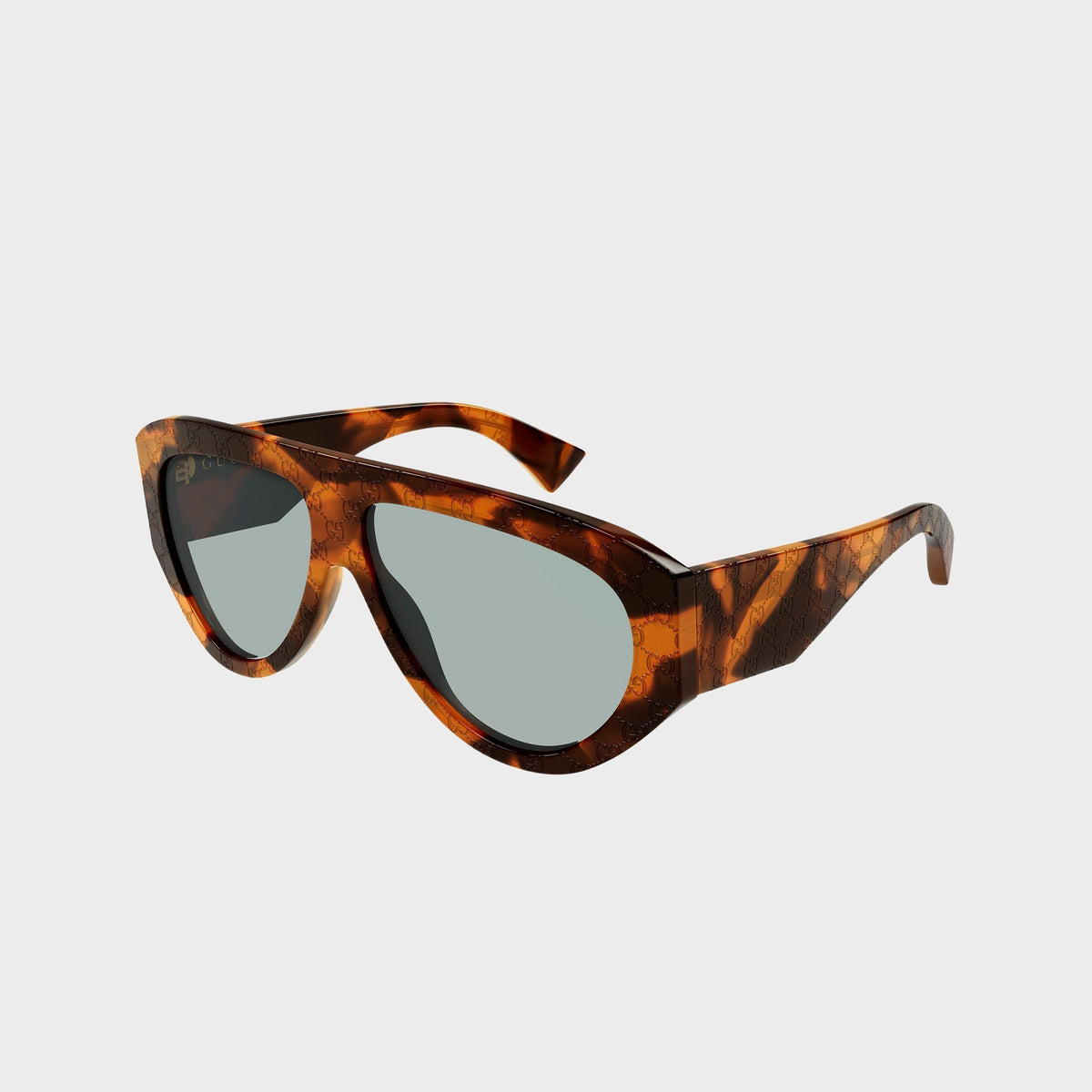 Gucci Aviator Sunglasses - Havana / Green