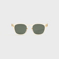 Garrett Leight Ace II Sunglasses - Pure Glass / Semi Flat Pure Blue Smoke