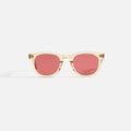Garrett Leight Kinney II Sunglass - Champagne / Semi Flat Pure Rosewood