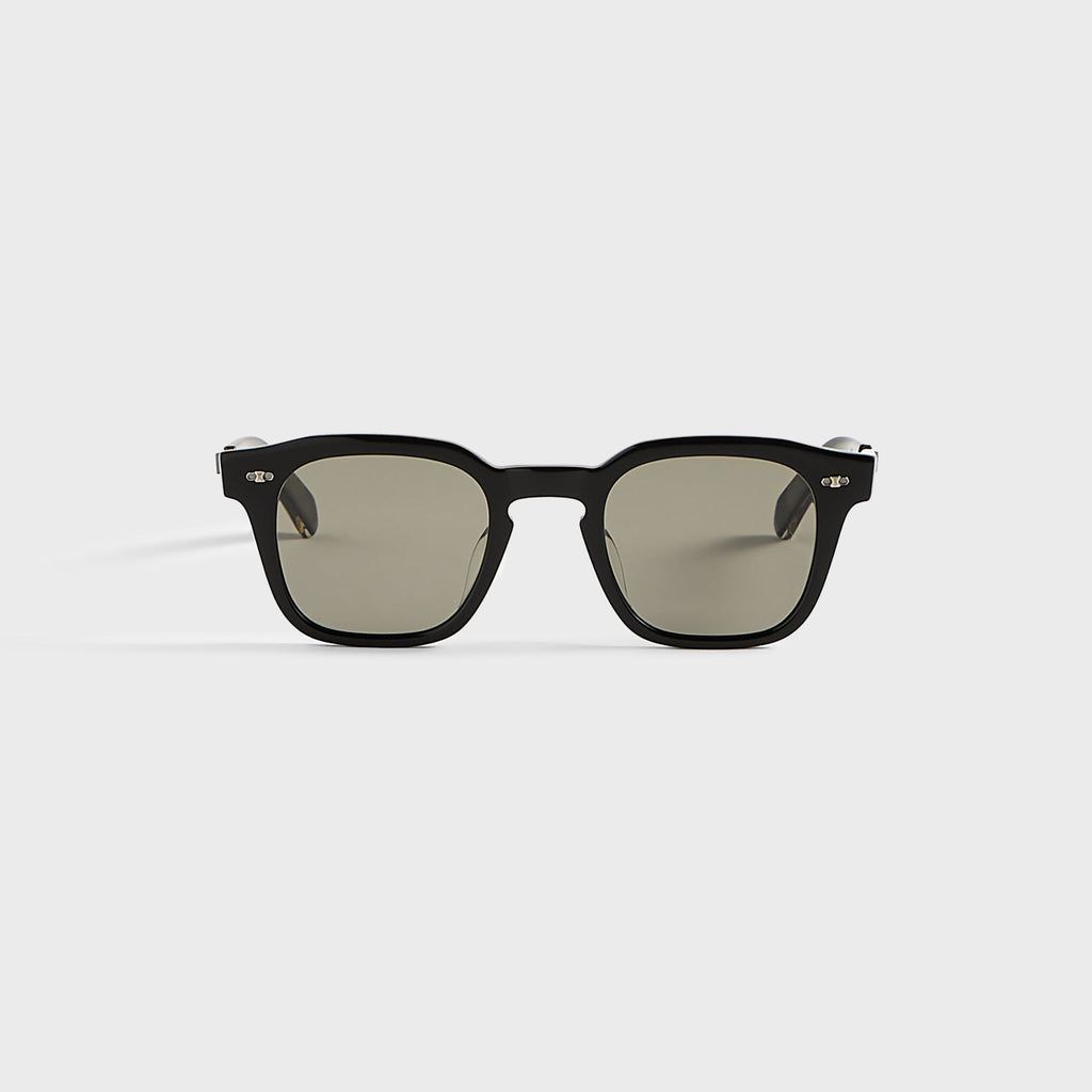 Garrett Leight Adonis Sunglasses - Black Pewter / Semi Flat Oxford Grey