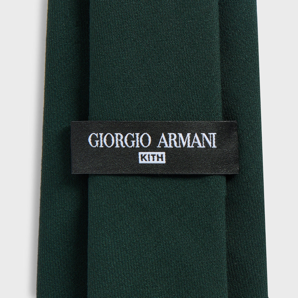 Giorgio Armani & Kith Ivy Wool Crepe Tie - Stadium