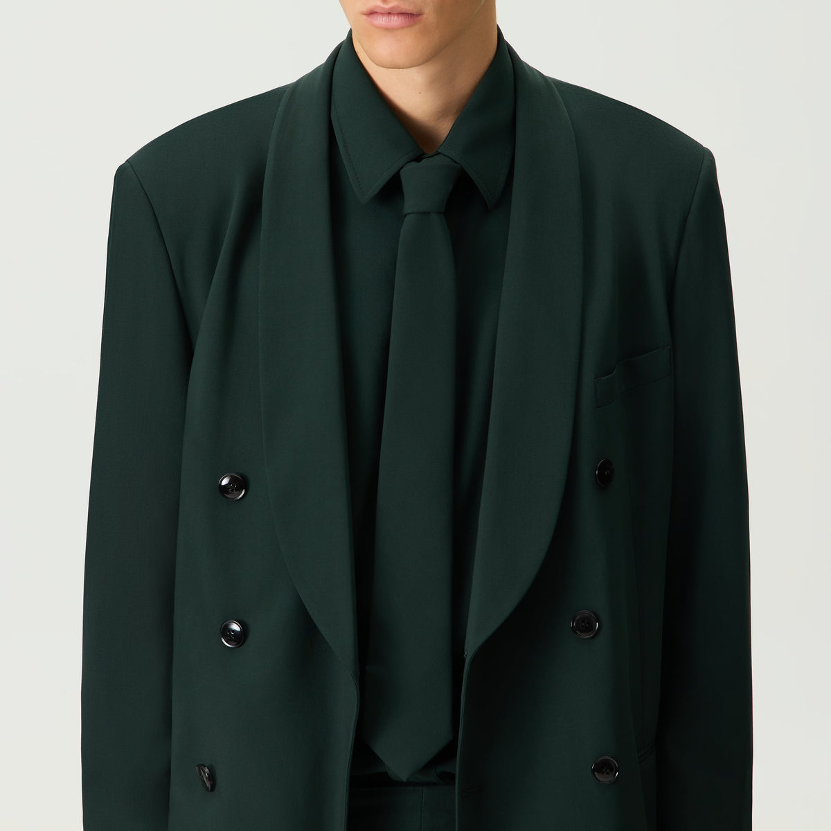 Giorgio Armani & Kith Ivy Wool Crepe Tie - Stadium