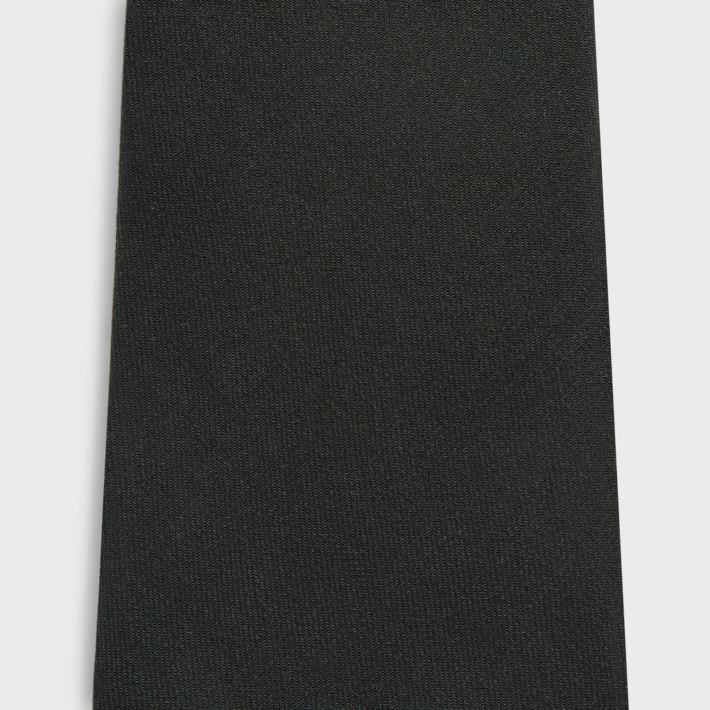 Giorgio Armani & Kith Ivy Wool Crepe Tie - Charcoal Grey