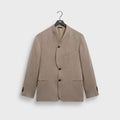 Giorgio Armani & Kith Cashmere Collarless Blazer - Iron