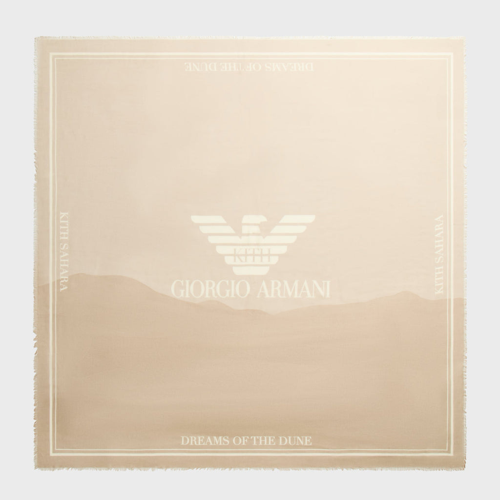 Giorgio Armani & Kith Jacquard Scarf - Creme