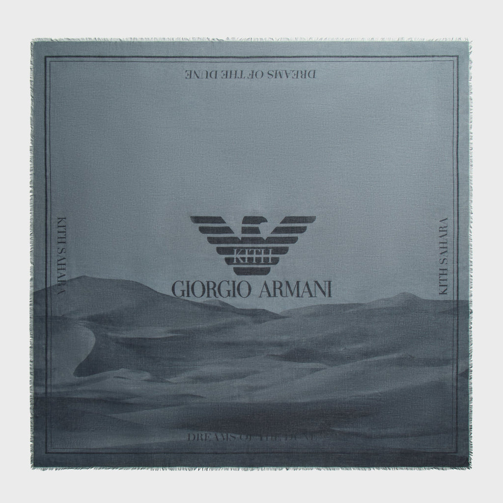 Giorgio Armani & Kith Jacquard Scarf - Black