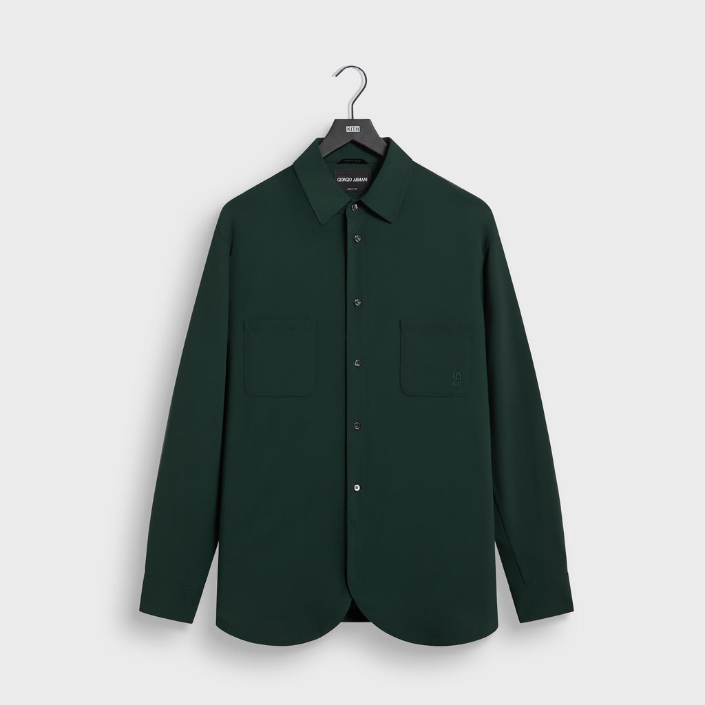 Giorgio Armani & Kith Ivy Wool Crepe Shirt - Stadium