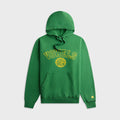 vowels Faded Collegiate Hoodie - Green