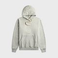 vowels Faded Collegiate Hoodie - Heather Grey