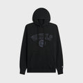 vowels Faded Collegiate Hoodie - Black / Blue