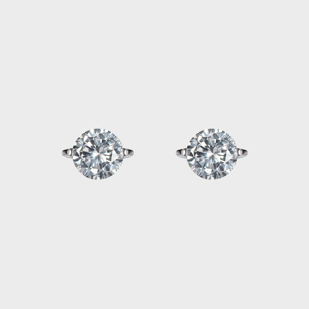 Hatton Labs Small Round Earrings - White