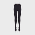 NikeSKIMS Matte High-Waisted Footsie Grip Leggings - Obsidian