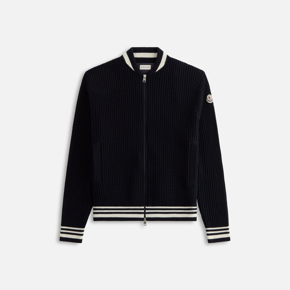 Moncler Cardigan Extrafine Wool - Navy