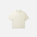 Daily Paper Jabir Knit Short Sleeve Polo - Frost White