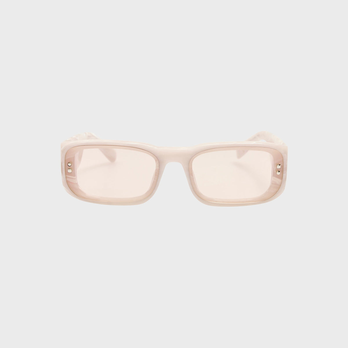 Jacquemus Pisco Sunglasses - Marble / Silver / Light Smoke
