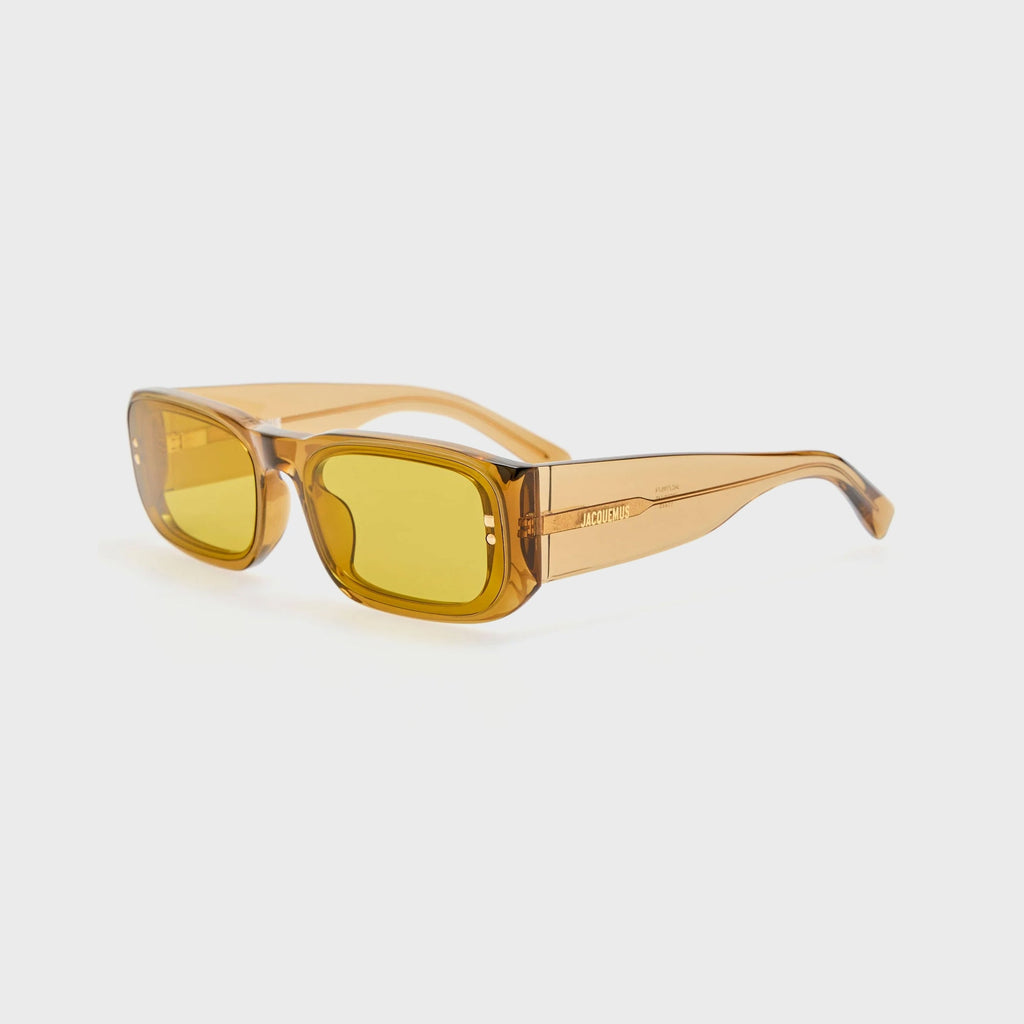 Jacquemus Pisco Sunglasses - Brown / Light Gold / Ochre