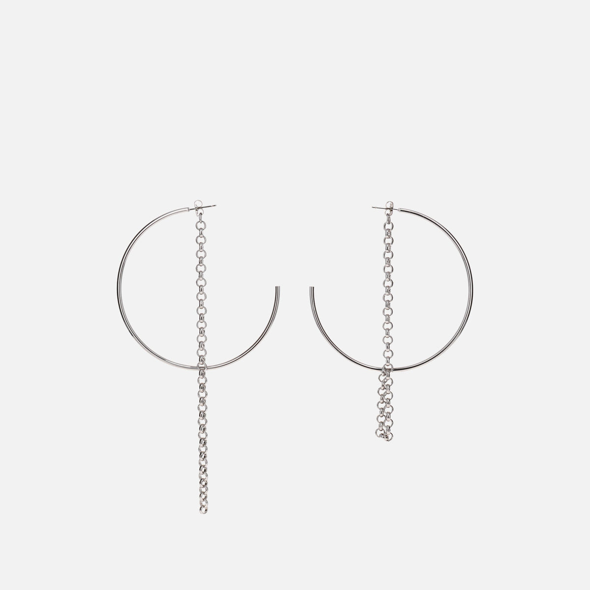 Justine Clenquet Demi Earrings - Palladium