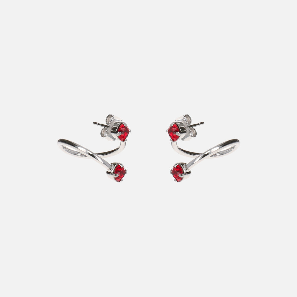 Justine Clenquet Maxine Earrings - Red