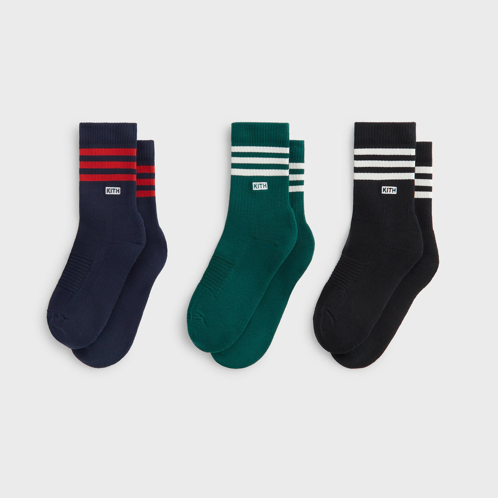 Kith for adidas Football Sock Pack - Blue / Black / Green
