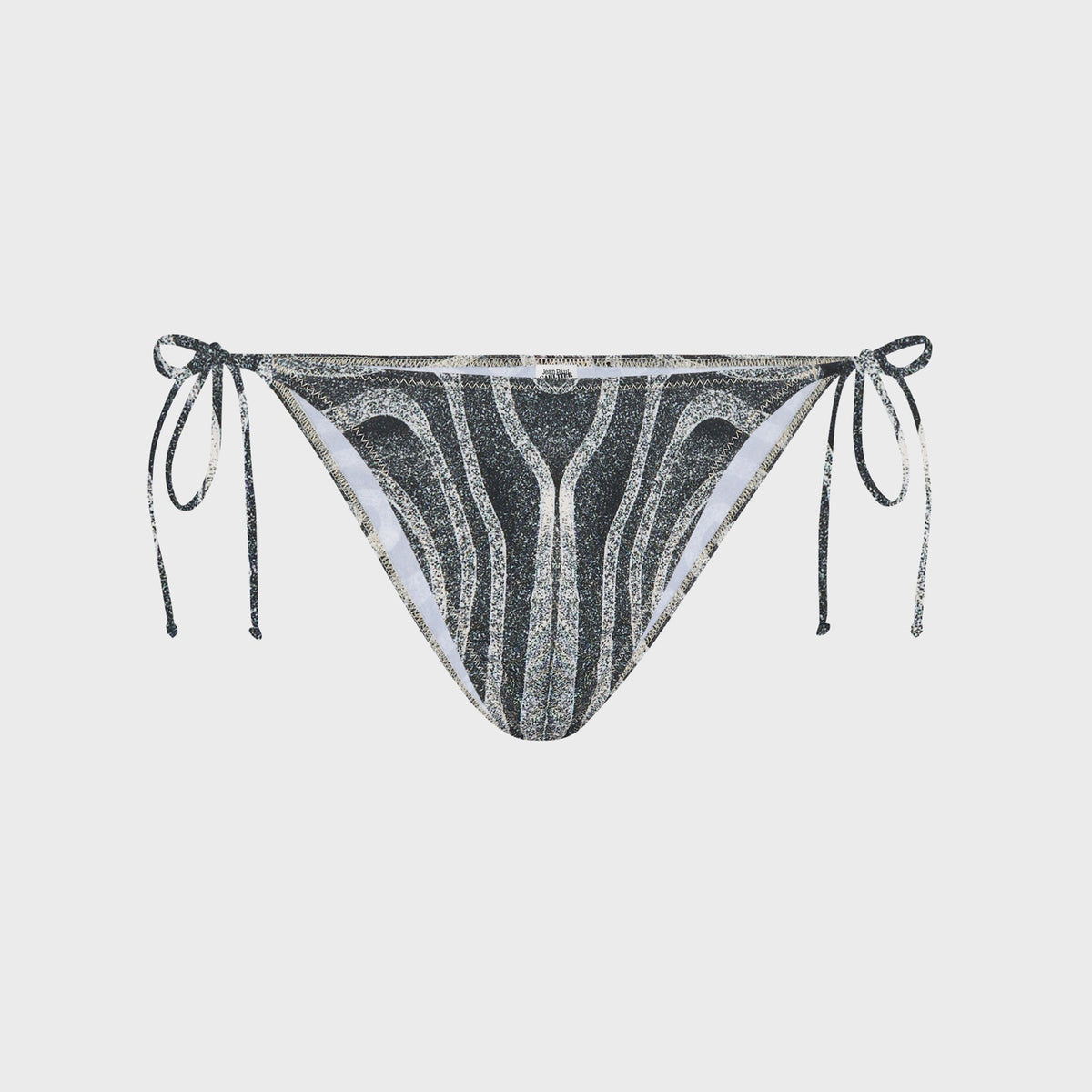 Jean Paul Gaultier Bikini Bottom Printed  Spiral - Black