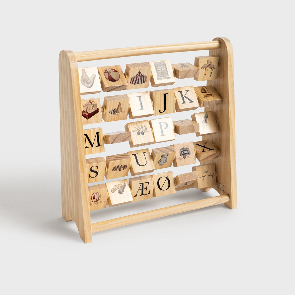 Konges Sløjd ABC Wooden Block Frame - Multi
