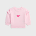 Kith Baby Heart Logo Nelson Crewneck Sweatshirt - Bloom