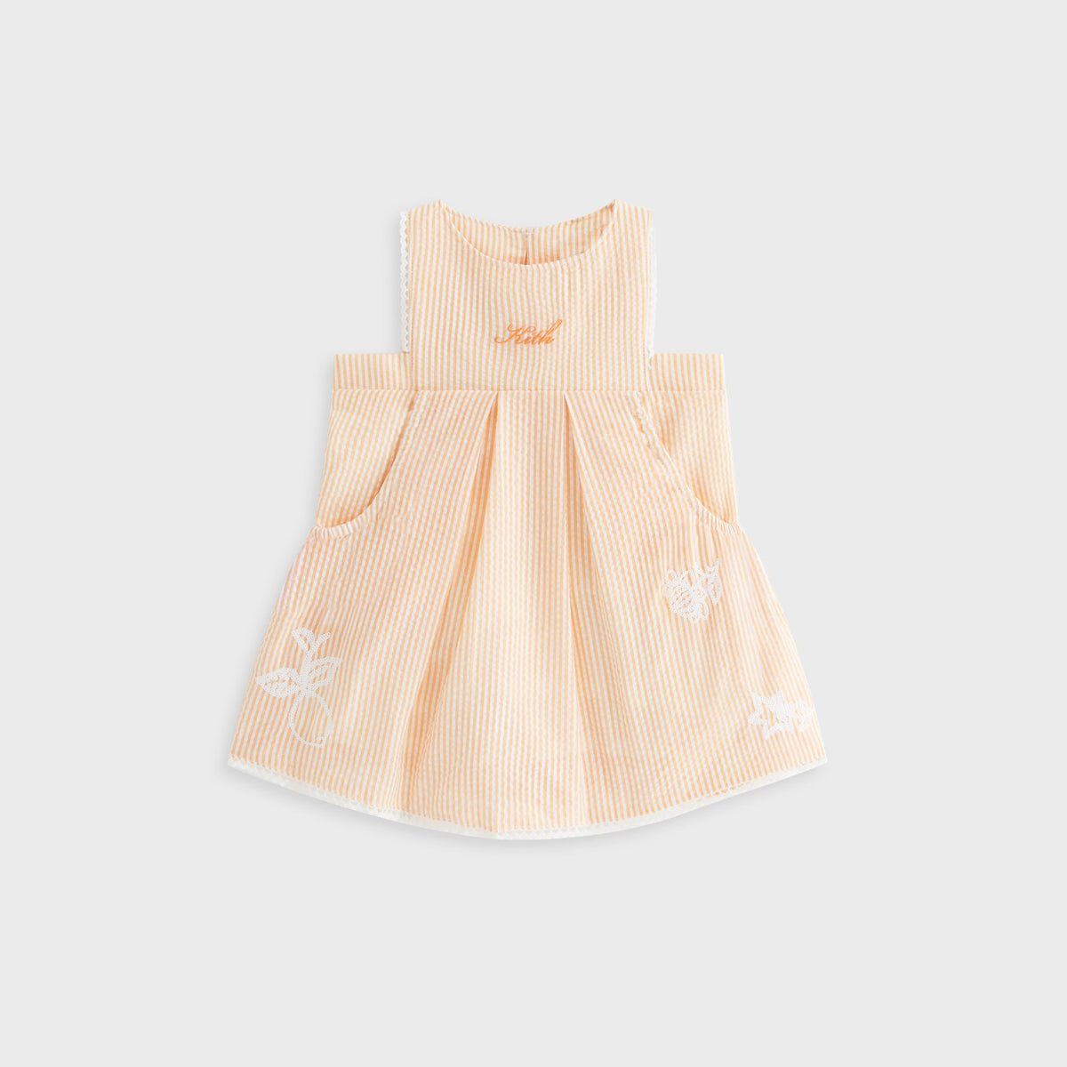 Kith Baby Seersucker Ainsley Dress - Calcite