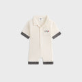 Kith Baby Textured Logo Camp Shortall - Sandrift