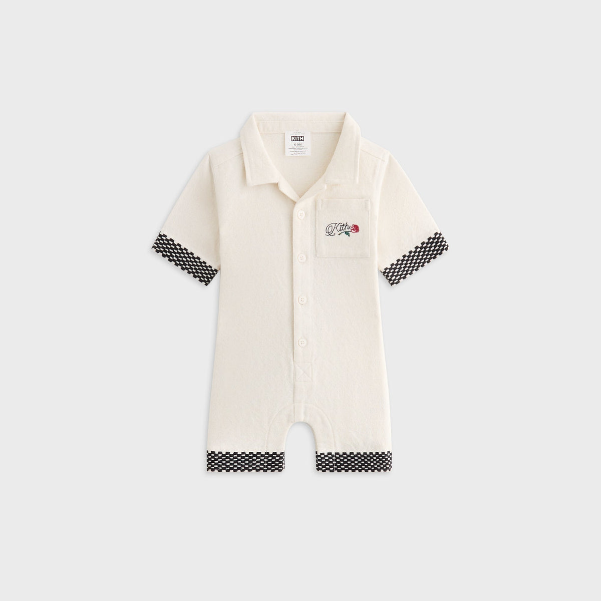 Kith Baby Textured Logo Camp Shortall - Sandrift