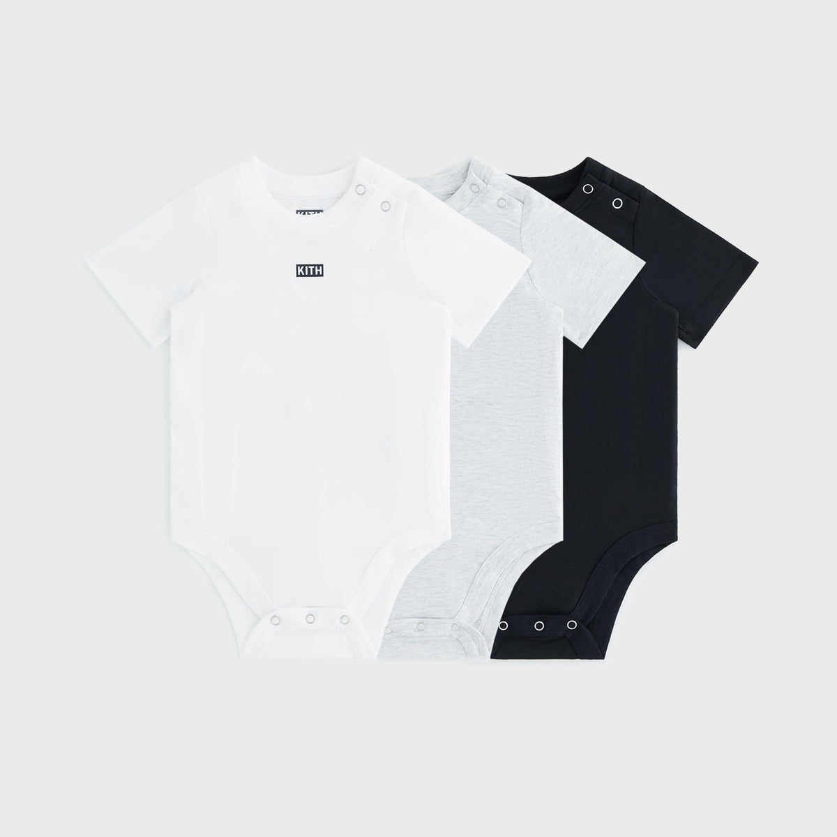 Kith Baby 3-Pack Origins Bodysuit - Black