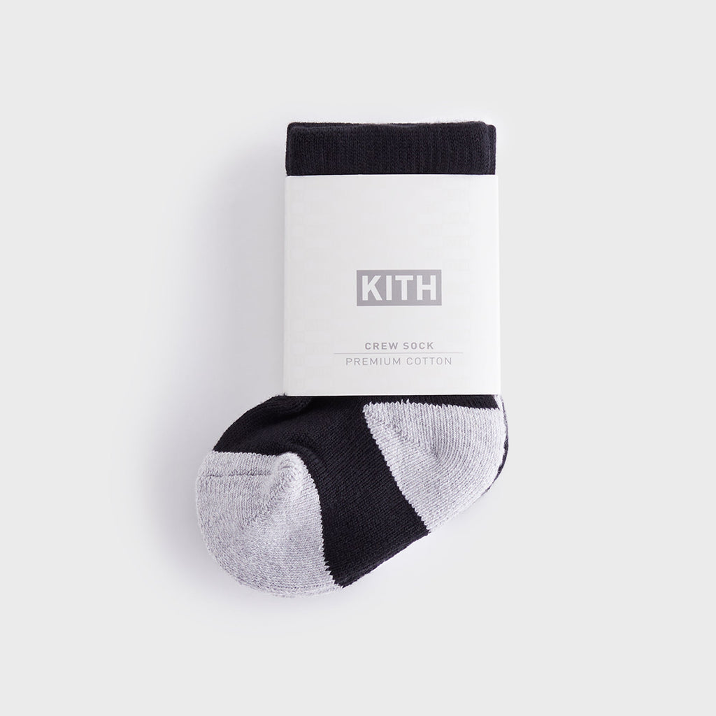 Kith Baby Classic Crew 2-Pack Socks - White / Black