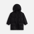Kith Kids Flocked Puffer Coat - Black