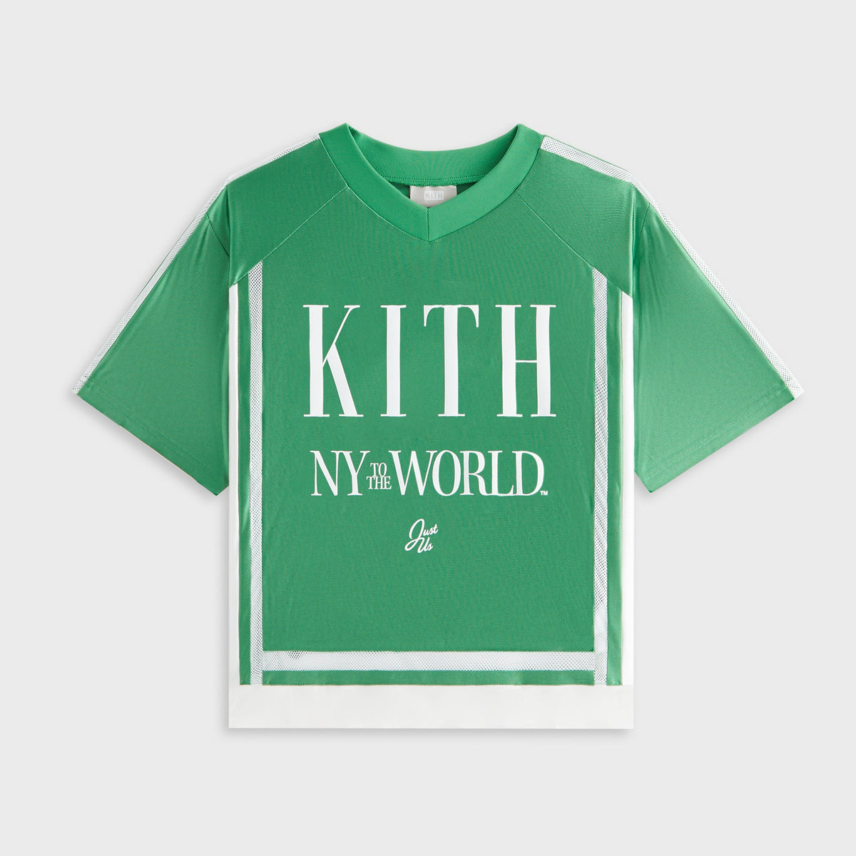 Kith Kids NY to the World Faille Leon Jersey - Parrot