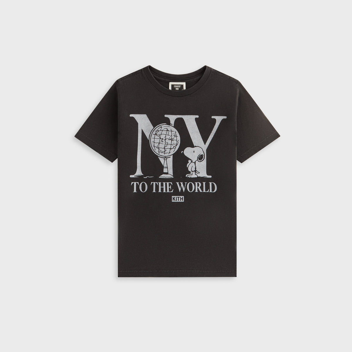 Kith Kids for Peanuts New York To The World Vintage Tee - Black