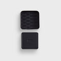 Kith Monogram Leather Coasters - Black