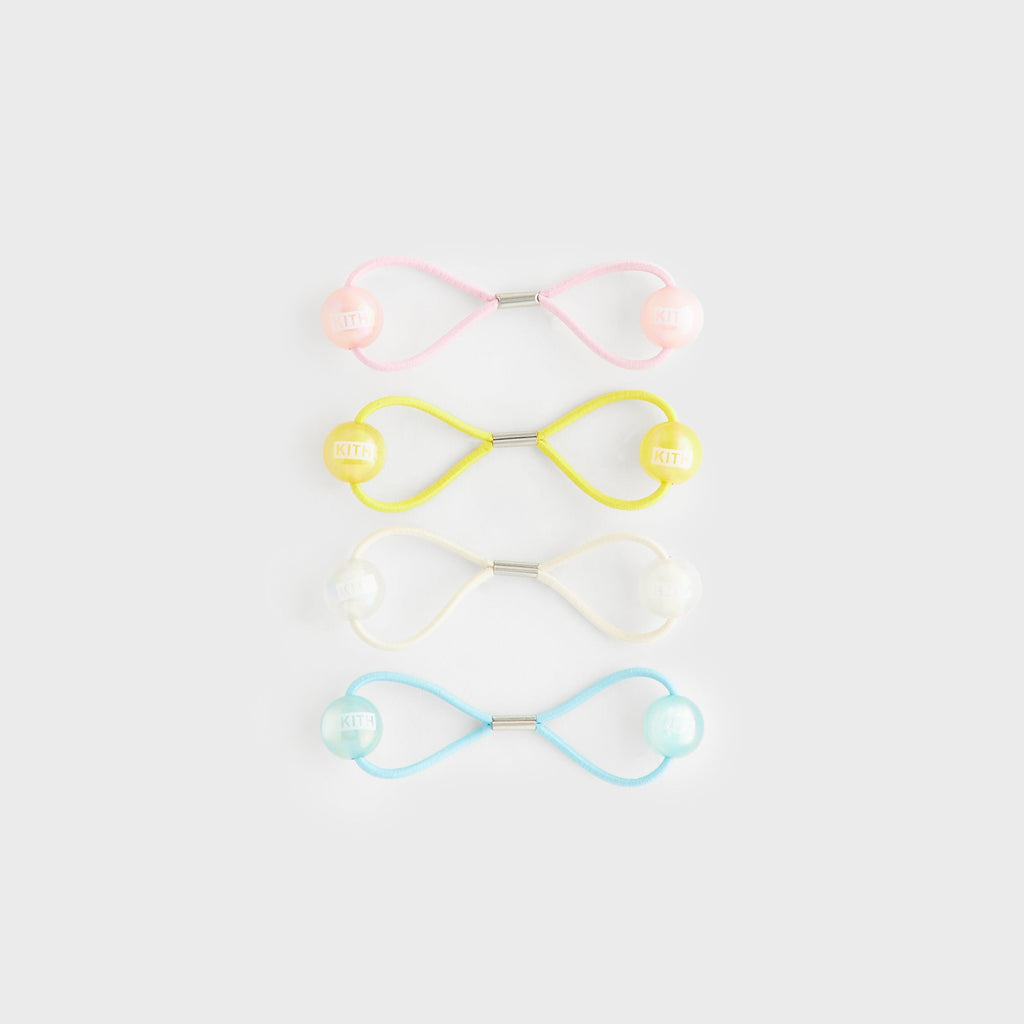Kith Kids Set of 4 Bobble Pony Tail Holders - Multi
