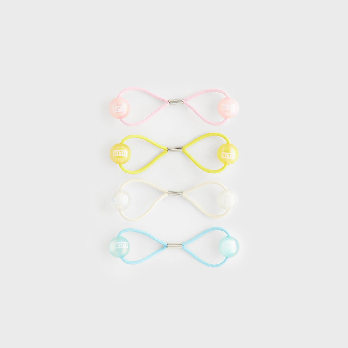 Kith Kids Set of 4 Bobble Pony Tail Holders - Multi