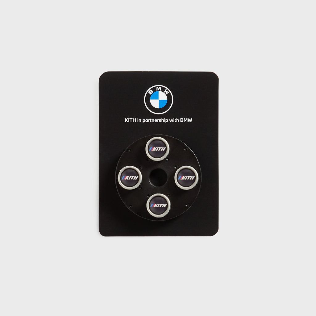 Kith for BMW Pack of 4 Tire Caps - Black