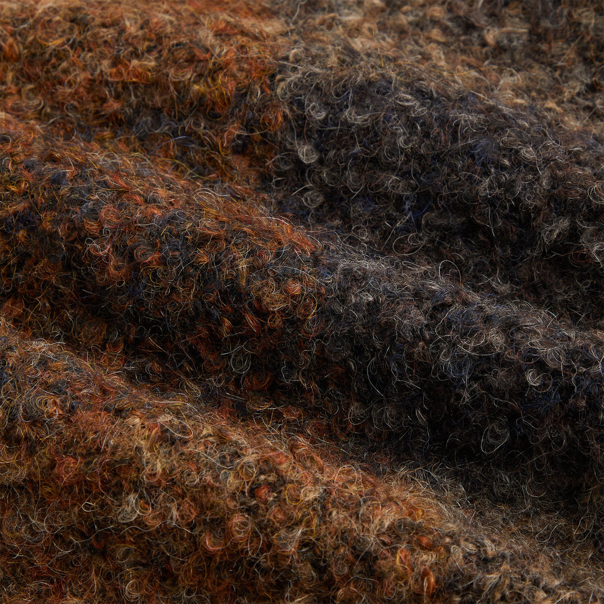 &Kin Boucle Check Nolen Coat - Kindling