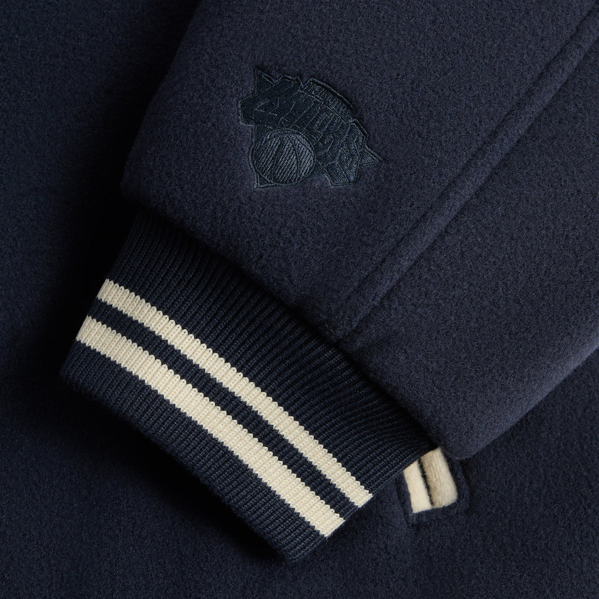 Kith for the New York Knicks Wool Varsity Jacket - Nocturnal