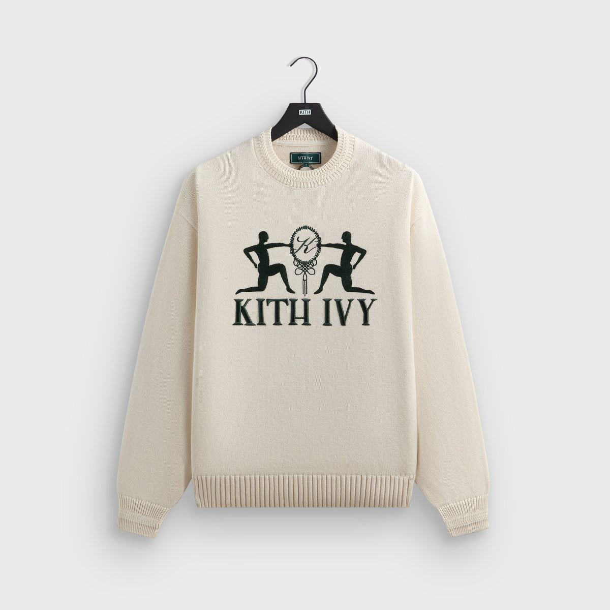 Kith Ivy Emblem Crewneck Sweater - Sandrift