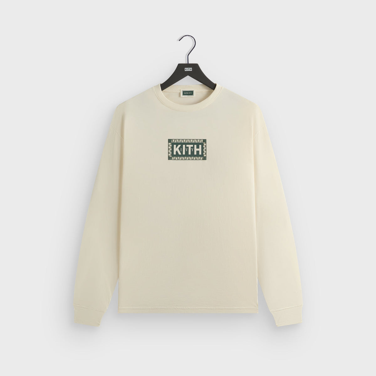 Kith Ivy Classic Logo Long Sleeve Tee - Sandrift