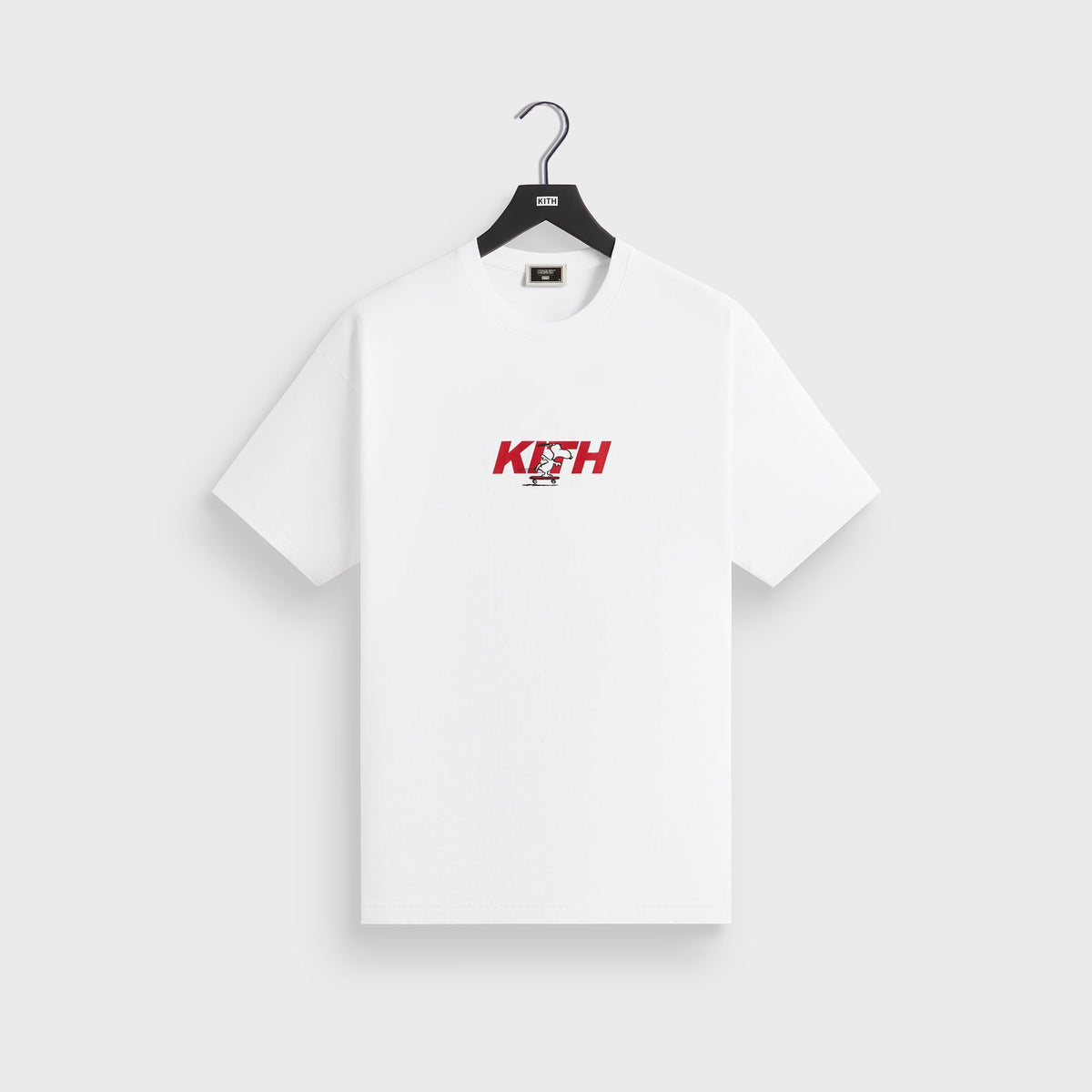 Kith for Peanuts Snoopy Skateboard Fast Logo Tee - White