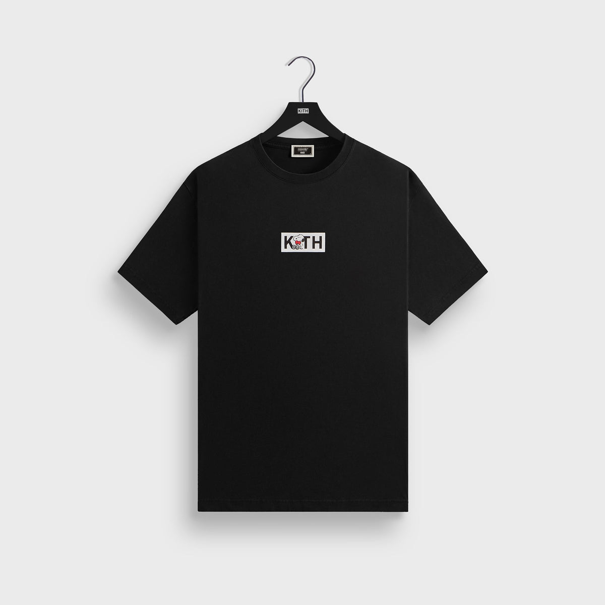 Kith for Peanuts Snoopy Classic Logo Tee - Black