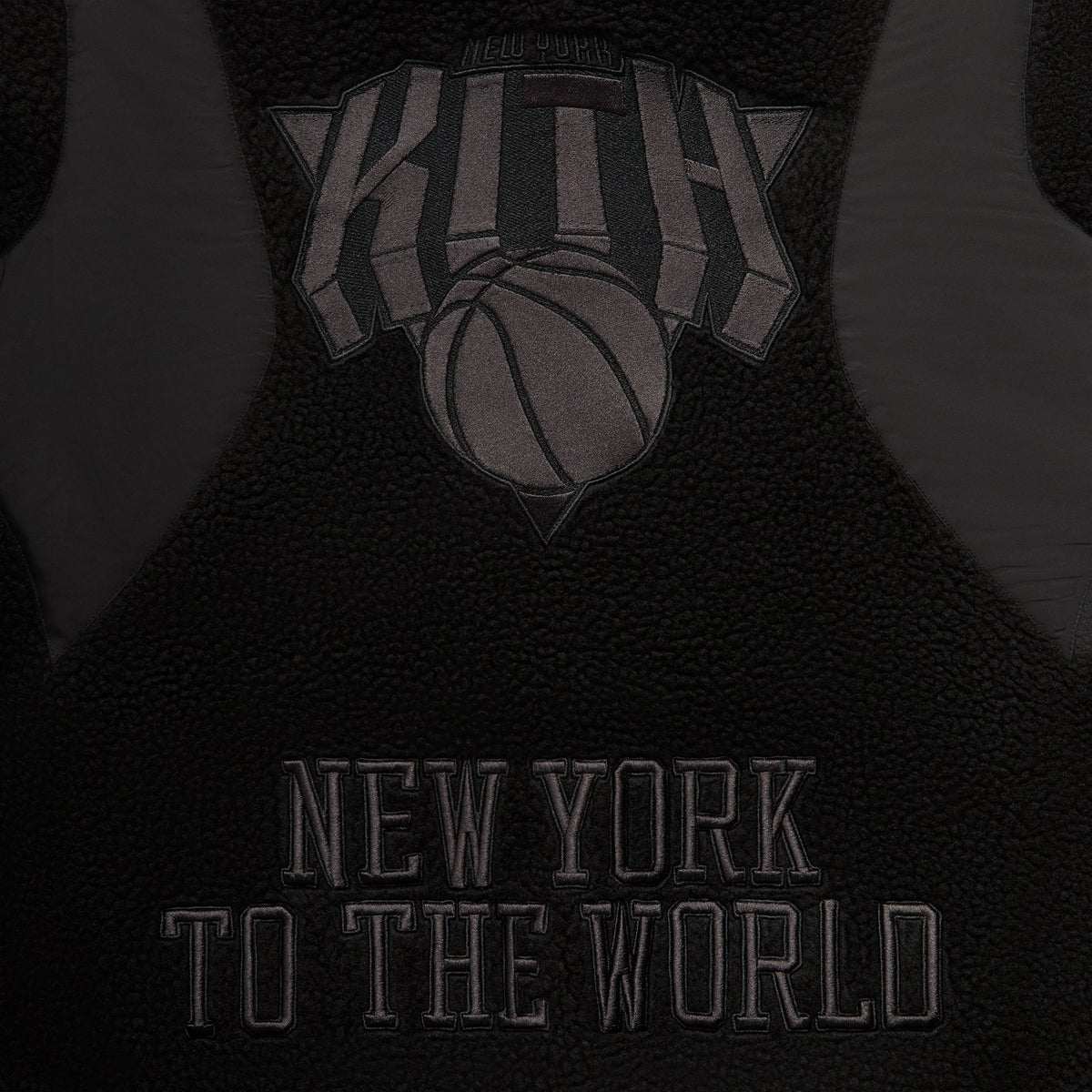 Kith for the New York Knicks New York Vintage Nelson Quarter Zip - Black